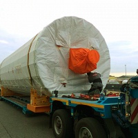 Перевозка сушильных барабанов весом 62 тонны